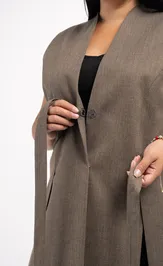 Kamizelka FASHION CENTRE Pv-3841/Korichnevyj melanzh