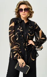 Blouse EVA GRANT 9019 print lenty