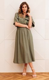 Платье GIZART 5444 хаки