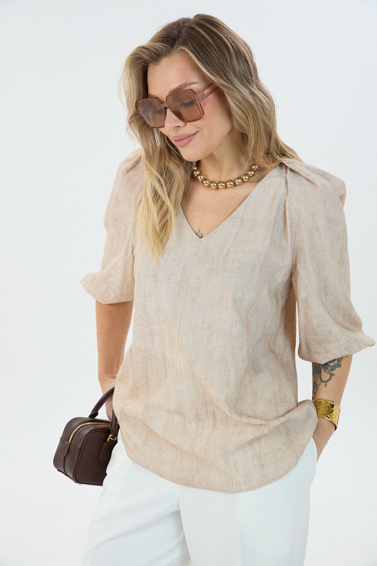 Bluzka LM project #M 0192 bezhevaya