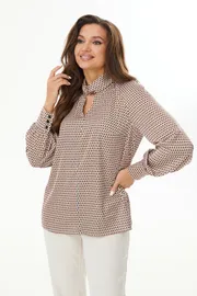 Bluzka MALI #623-054 ryzhij romb