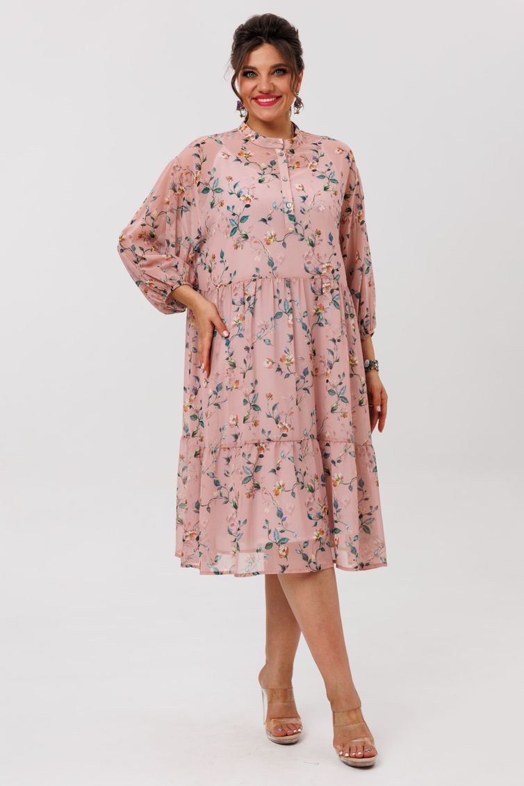 Платье Anelli Laurel арт. 1657 пудровый сад