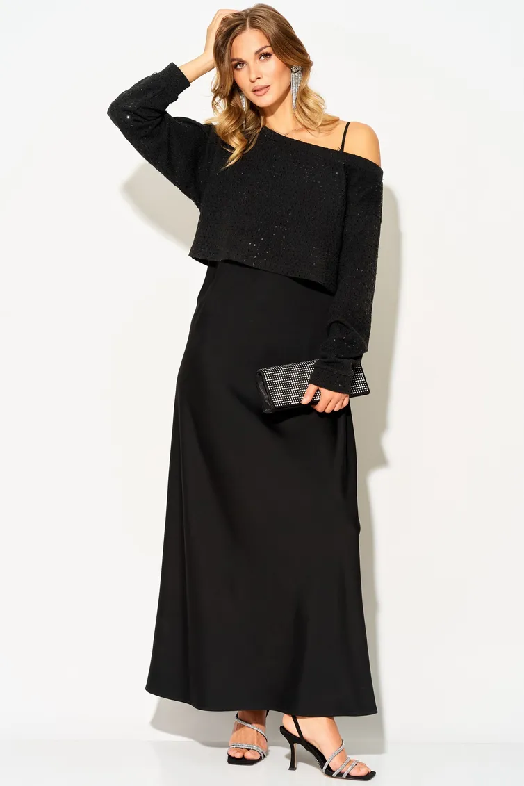 Dress LAIKONY #L-504-2 chernyj