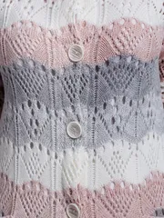 Sweter BONADI #1285 pudra-seryj