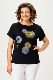 Блузки, туники Rumoda арт. 2239 (короткий рукав) черный