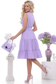 Sukienka DS Trend #P-3850-0057-03 (sirenevoe s oborkami)