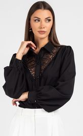 Blouse VIZAVI 748 chernyj