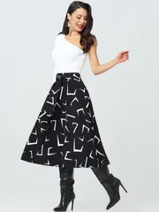 Spódnica DS Trend #Yu-0275 (Bazovye elementy, blek)