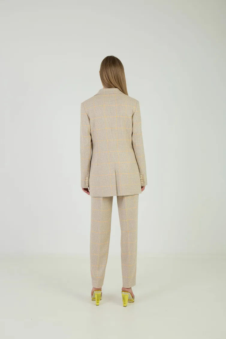 Trousers Elema #3K-12452-1 zhyoltaya kletka 170