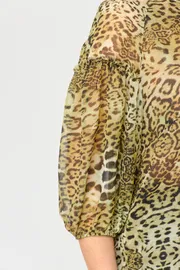 Bluzka Anastasia MAK #1114 zheltyj leopard