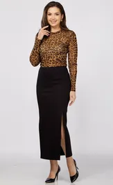 Skirt LadyThreeStars 2422 chernyj
