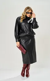 Spódnica Ava fashion M-229 chernyj