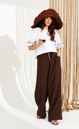 Брюки Elletto Life 2384 коричн