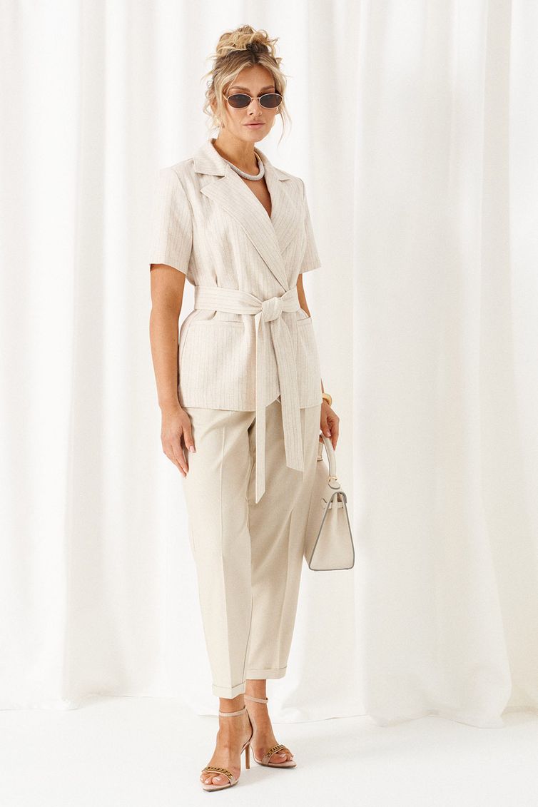 Комплект Beautiful & Free арт. 6446 бежевый + песочная полоска