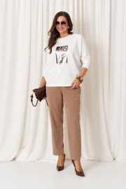 Джемпер Panda арт. 120244 молочный