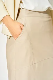 Skirt LAIKONY #L-924 sero-bezhevyj
