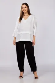 Bluzka MALI #625-057 belyj