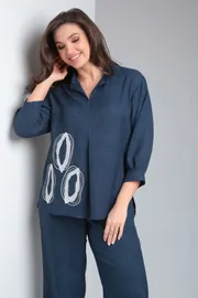 Garnitur Vilena-fashion #889 temno-sinij