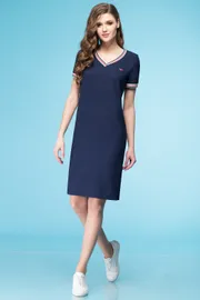 Sukienka Linia L #B-1638 temno-sin