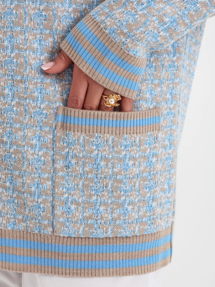 Sweter BONADI #2232 goluboj