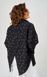 Блузка Michel Chic 786 черный, зонтик