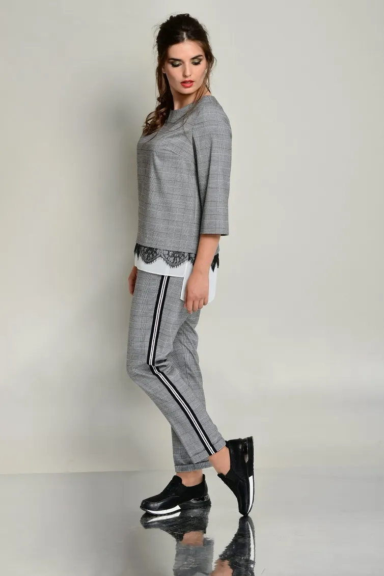 Блузка Roma Moda арт. М446 диз. клетка