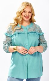 Блузка Belinga 5169 бирюза