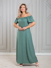 Платье NOVITA арт. 1451 зеленый меланж