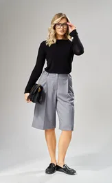 Trousers Ava fashion M-241 seryj