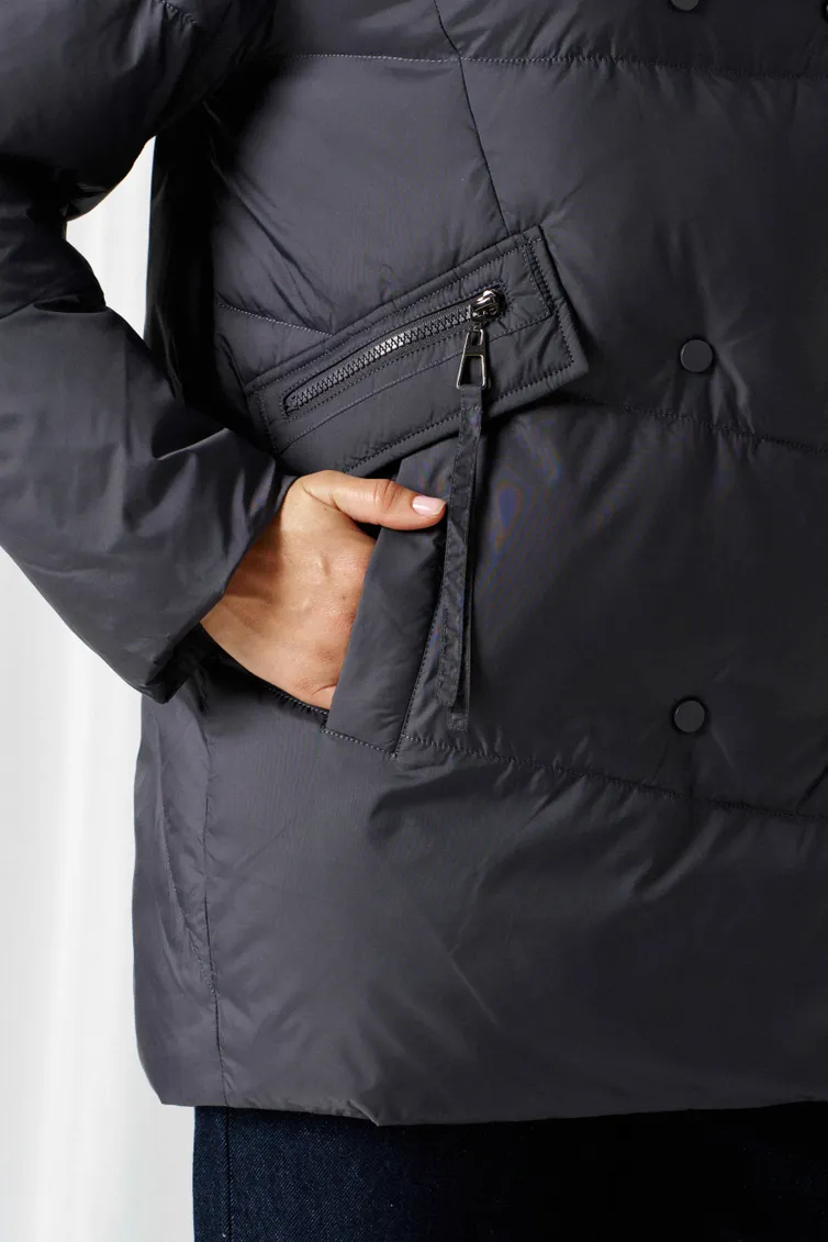 Coat Beautiful & Free #1018 grafit