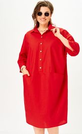 Платье SOVA 11329 красный