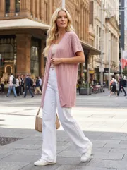 Sweter BELANGE #3388 rozovyj
