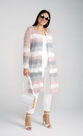 Кардиган BONADI 1285 пудра-серый