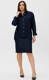 Skirt Ma Cherie 2085 temno-sinij