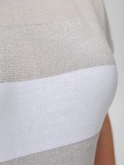 Джемпер Romgil арт. РВ0516-ХМ4 льняной, белый, серебро