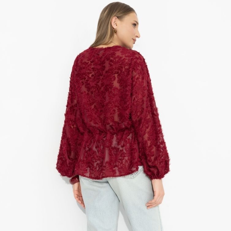 Blouse CHARUTTI #Gromche slov (bordo)