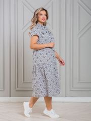 Dress NOVITA #1338-1 seryj