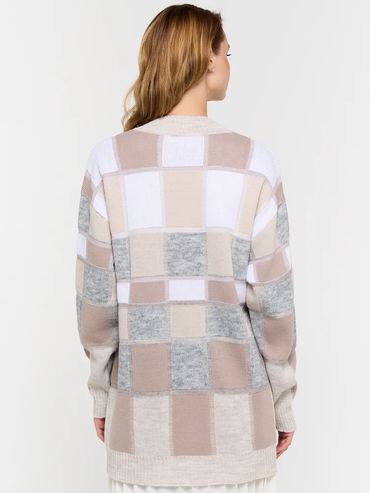 Sweter Newvay #9232-91005 sv.bezh/kakao/ser melanzh/vanil/bel
