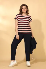 Zestaw Vilena-fashion #584 temno-sinij+poloska