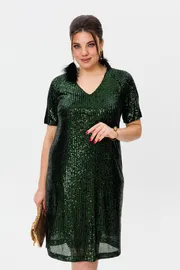 Sukienka Anelli Laurel #1797 izumrud