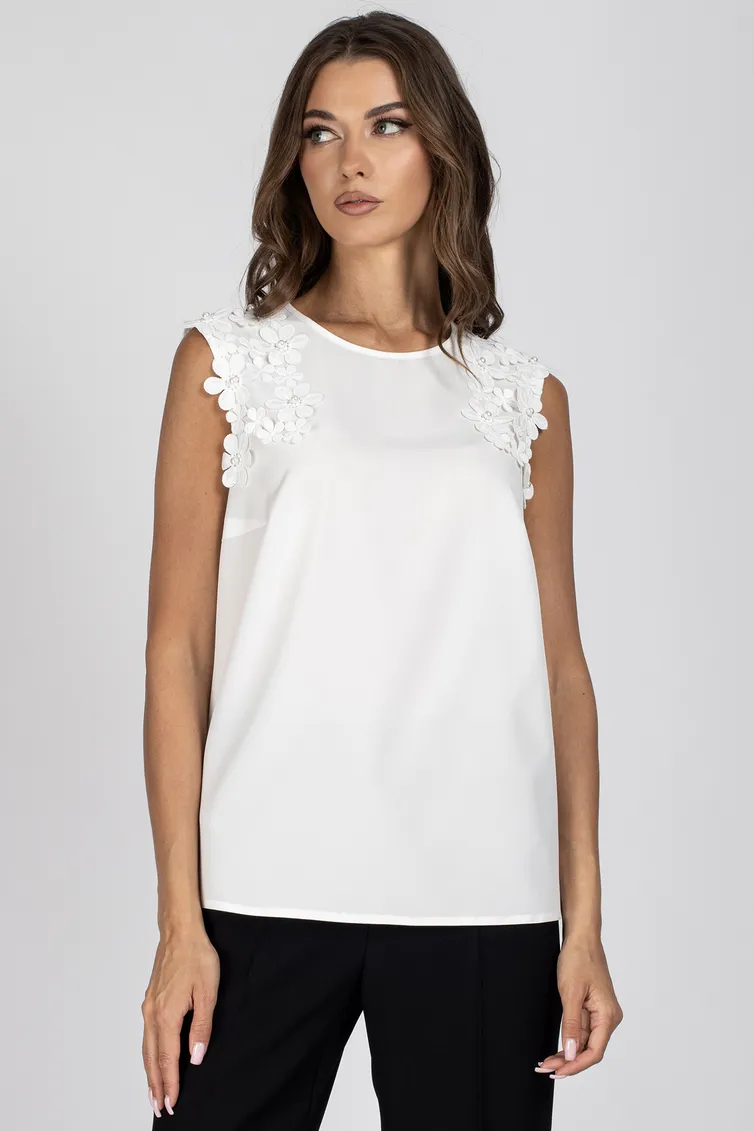 Blouse VIZAVI #715 molochnyj