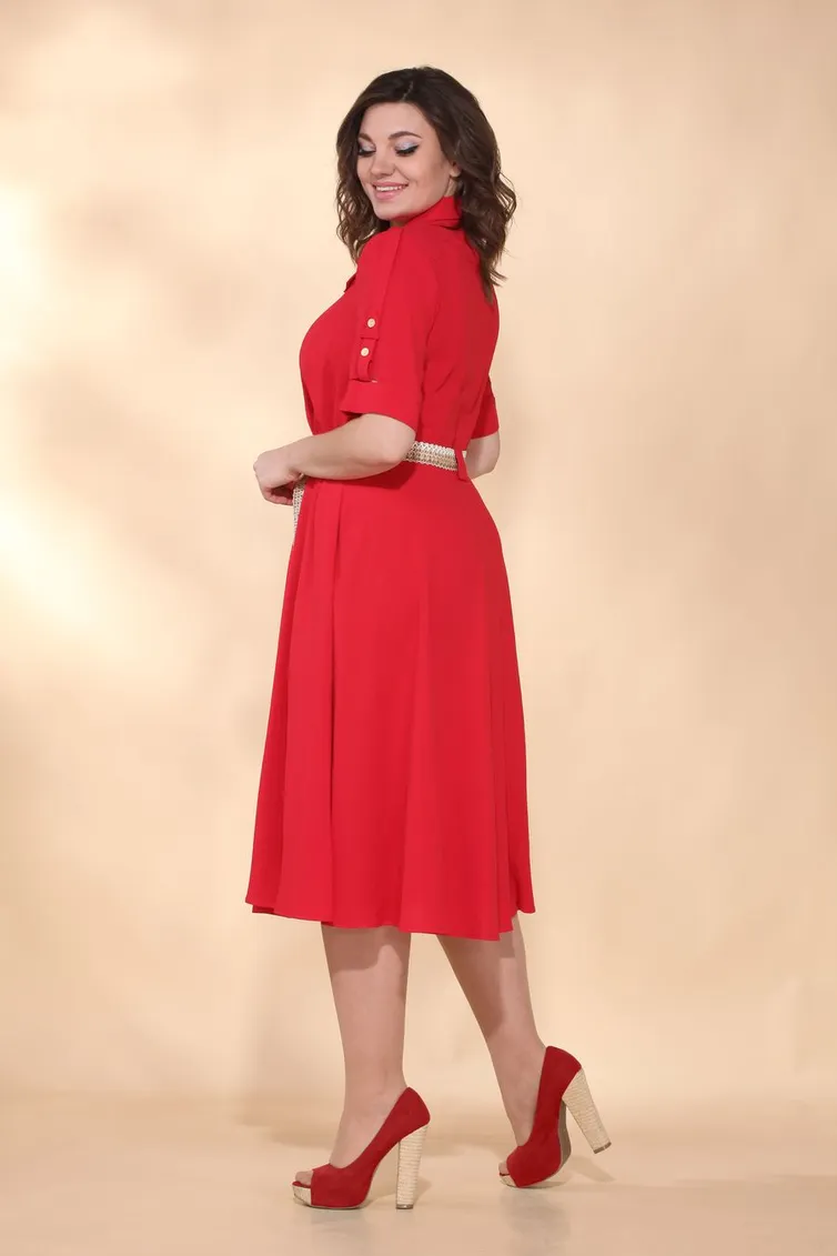 Sukienka Vilena-fashion #642 krasnyj