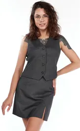 Skirt LadyThreeStars 2421 seryj