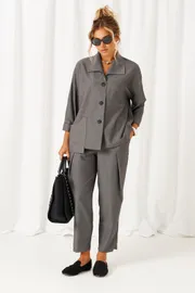 Suit Beautiful & Free #6484 tyomno-seryj