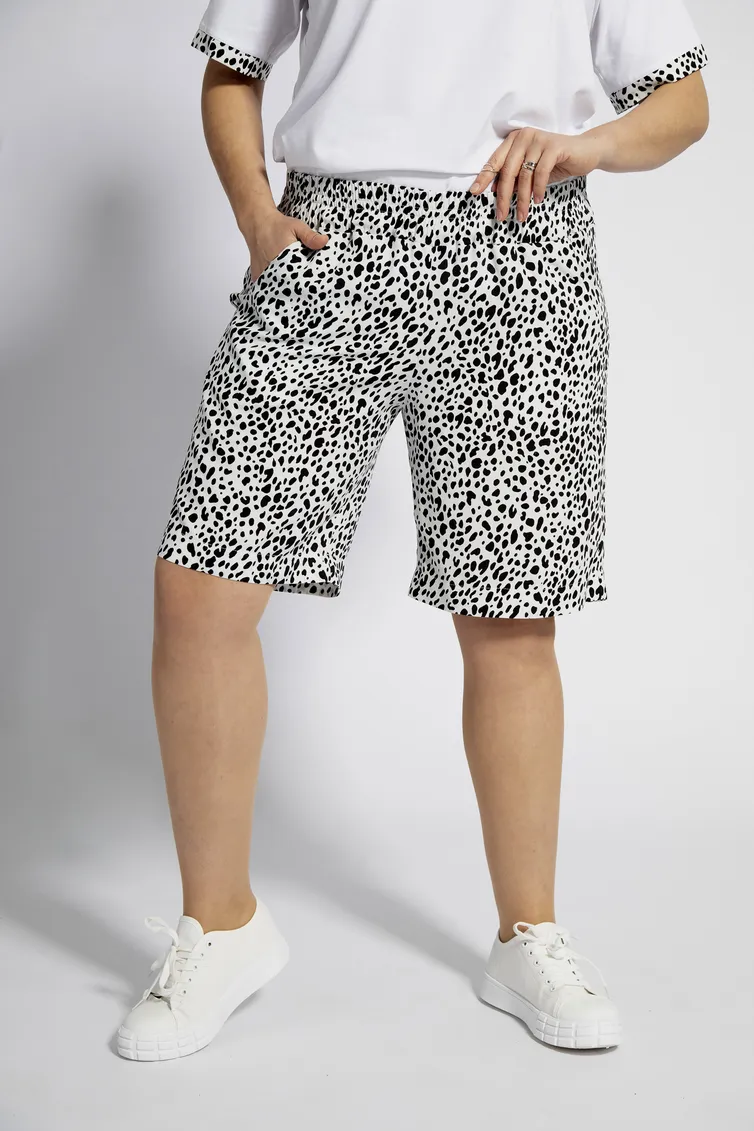 Шорты BegiModa арт. 8003 чёрно-белый