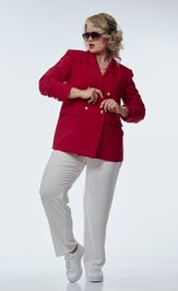 Костюм OVERYOU 245 красный с белым