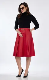 Skirt Klever 0225 krasnyj