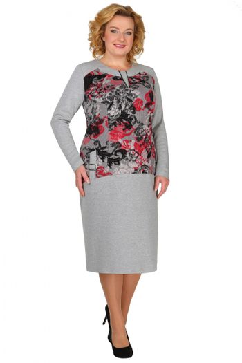 Б-1434 сер меланж / кр