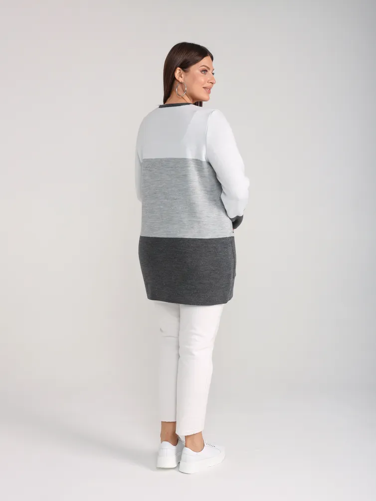 Sweter BONADI #1916 svetlo seryj