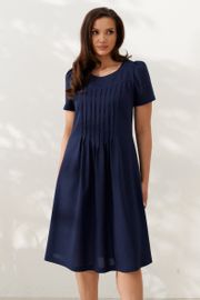 Sukienka Alta Moda #1033-7 temno-sinij